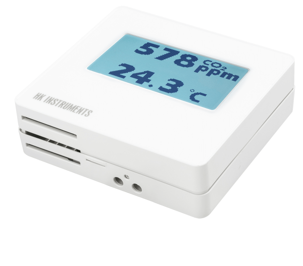 Sonde d'ambiance communication Modbus (CO2, Température) bi-canal avec écran - CDT-MOD-2000-DC-D