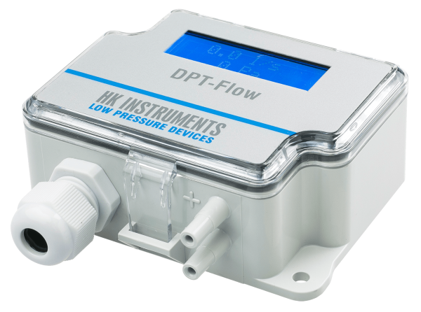 Transmetteur de débit d'air affichage 0-1000 Pa avec zérotage automatique et écran