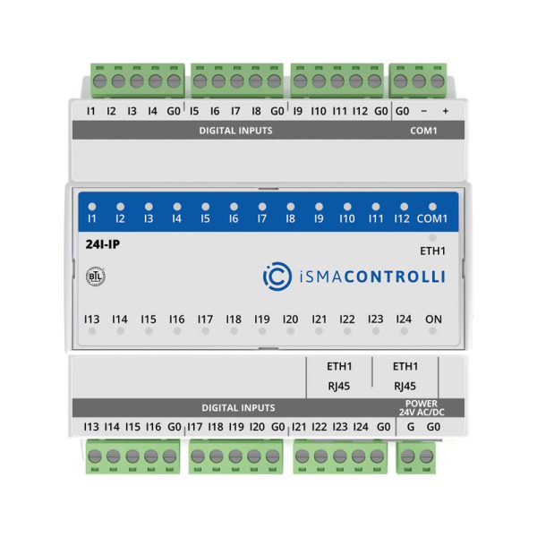 Module 24 entrées digitales - iSMA-B-24I-IP iSMA CONTROLLI