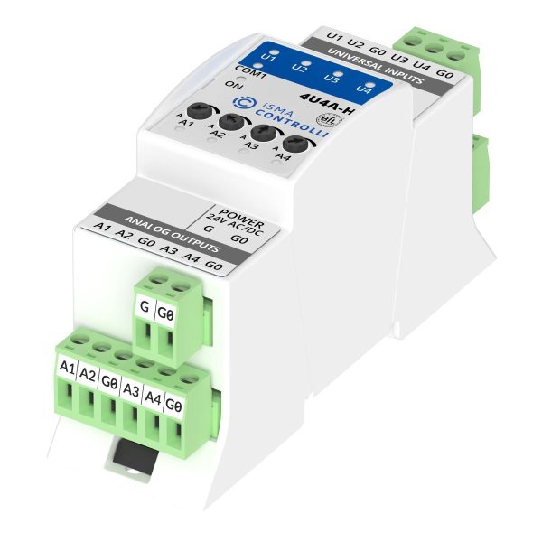 Module entrées-sorties universelles et analogiques ISMA-B-4U4A-H iSMA CONTROLLI