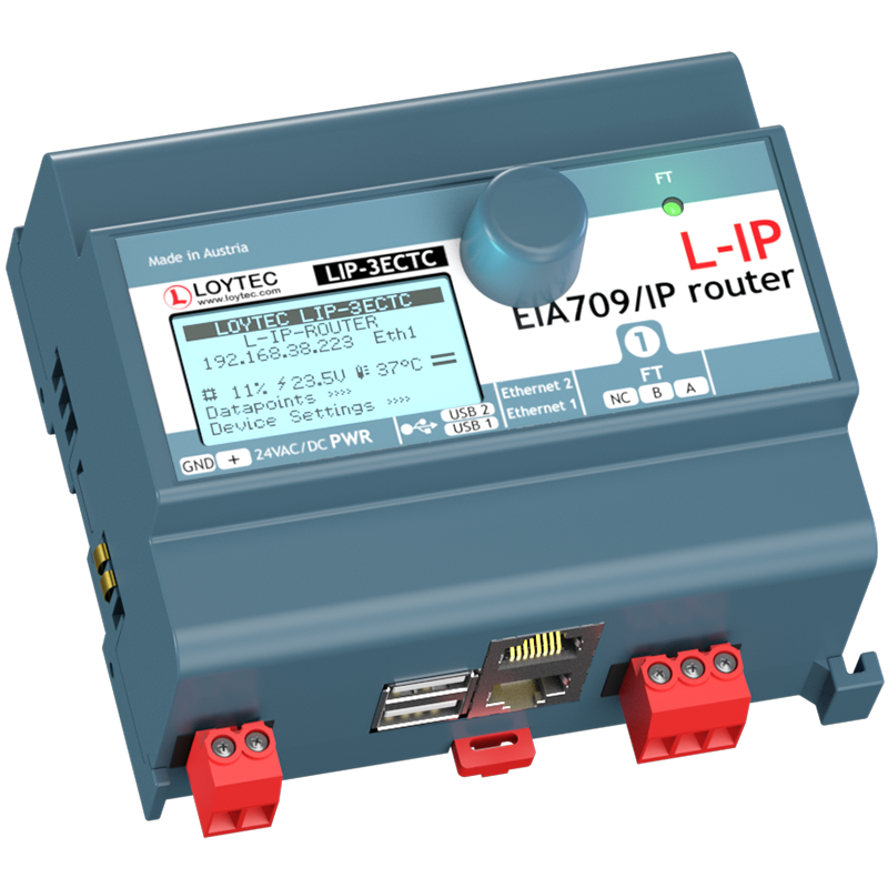 Routeur LonWorks® 1 port FTT10 vers IP - LIP-XECTC | BTIB