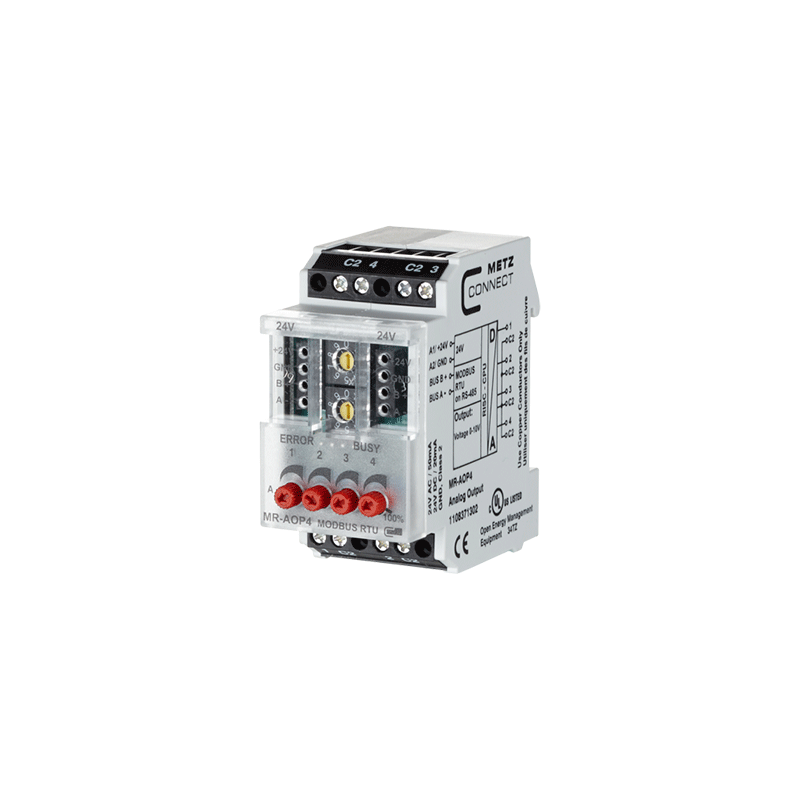 Module MR-AOP4 Entrées-sorties 4AO - Modbus RS485 | BTIB