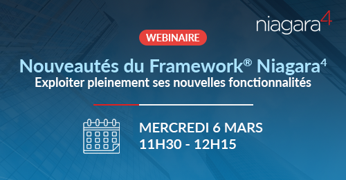 Nouveautés du Framework Niagara 4.13 de Tridium