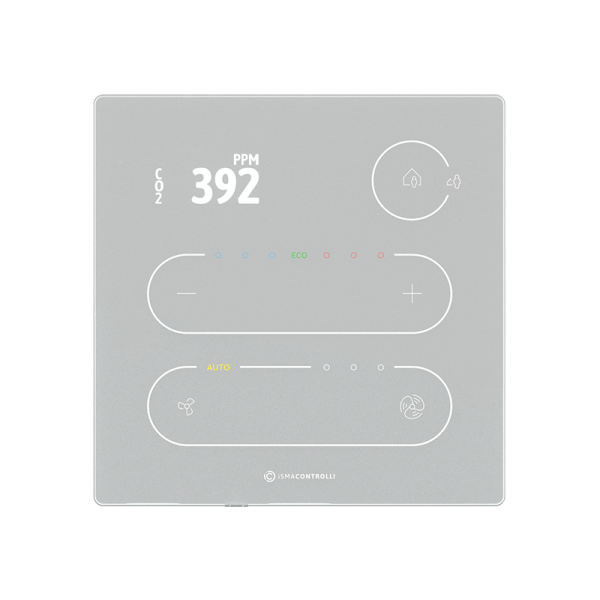 Interface d'ambiance Touch Point Modbus ou BACnet blanc